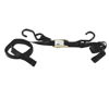 Black Integra Tie-Downs Pair 69"x1" - 1200lbs, Cam Buckle w/soft-loop