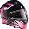 Z1R Solaris First Tracks Modular Snow Electric Helmet S Pink - Modular snow helmet with electric shield