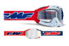 FMF PowerBomb US of A Goggles Clear Lens - Clear lens goggles with USA graphic