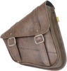 Revolution Universal Swingarm Saddlebags - Vint Brown Syn Lthr Swingarm