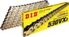 530VX3 X 110 Links Gold Motorcycle Chain - Includes Rivet Link Only