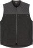 ICON Chamonix Denim Vest Men's Black M - Men's black denim vest by ICON