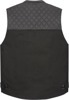 ICON Chamonix Denim Vest Black Men's 3XL - Men's black denim vest, size 3XL