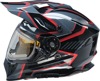 Z1R Range Rotor Snow Electric Helmet XL Black/Red - Dual sport snow helmet with heated shield