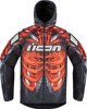 ICON Airform Manik'R Jacket Men's Large Black/Red - Men's street sport jacket in Black/Red, size L