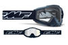 FMF PowerBomb Rocket Goggles Clear Lens Black - Clear lens goggles with black Rocket graphic