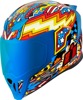 ICON Airflite Flyboy Helmet - Large, Blue - Full-face helmet with Flyboy graphic