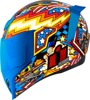 ICON Airflite Flyboy Helmet - M, Blue, Unisex - Full Face Helmet with Flyboy Graphic