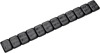 Steel Wheel Weights - Whl Weights Blk Steel 72/Pc Mp