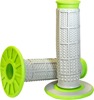 MX Dual Compound Grips Tapered 1/2 Waffle - Grey/ Green