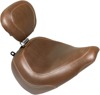 Tripper Smooth Wide Brown Solo Seat w/Backrest - For 18-19 HD FXBR Breakout