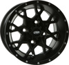 Hurricane Wheel Black 14X7 4/110 2+5