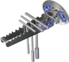 11 Slot T-Handle Tool Rack