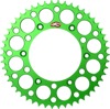 20-22 Kawasaki KLX300R Rear Sprocket Grooved - Green 520-50 Teeth