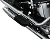 Ribbed Adjustable Driver/Passenger Floorboards - Black - For Harley