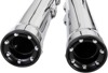 3" RPT Chrome Slip On Dual Exhaust - For 00-06 H-D Softails