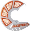 X-Brake Vented Brake Rotor Disc Cover - White & Orange - For Use w/ X-Brake Mounting Kits