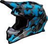 Rise Camouflage Full Face Offroad Helmet Blue X-Small