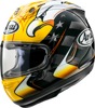 Arai Corsair-X KR-2 Helmet XL Black/White/Yellow - Premium full-face helmet with KR-2 graphic