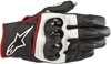 Celer V2 Leather Motorcycle Gloves Black/White/Red 2X-Large