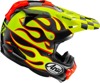 Arai VX-Pro4 Flame Helmet Black/Red/Yellow - Large - VX-Pro4 Flame MX helmet, Large