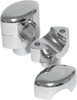 Hefty Risers, Smooth Chrome, 1.5" Tall for 1.25" Clamp Diameter