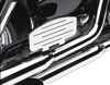 Classic Passenger Floorboards Chrome/Black - For 04-07 Honda VT750 Shadow Aero