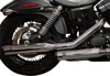 Grand National Chrome 3.5" Slip On Exhaust Black Cap - For 95-17 HD Dyna