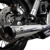 Grand National Chrome 3.5" Slip On Exhaust Black Cap - For 95-17 HD Dyna