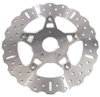 5 Button Contour Floating Wide Band Brake Rotor - Polished Center