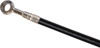 +4" Front Stainless Steel Brake Lines - Black Lines & Standard Banjos - For 97-03 Honda GL1500C Valkyrie