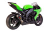 Carbon Fiber MGP Growler Slip On Exhaust - For 08-10 Kawasaki ZX10R