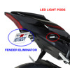 Black Fender Eliminator Kit w/ Turn Signal Pods - Yamaha R1