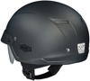 IS-Cruiser Matte Black Open-Face Half Helmet Small