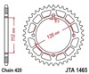 Black Aluminum Rear Sprocket - 47 Teeth 420 Pitch - For 00-23 Kawasaki KX65 Suzuki RM65