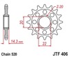 Front Steel Countershaft Sprocket - 16 Tooth 520