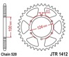 Steel Rear Sprocket - 37 Tooth 520 - For 86-87 Kawasaki KXT250 Tecate