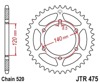 Steel Rear Sprocket - 44 Teeth 520