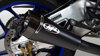 RM1 Slip On "Half" Exhaust w/ Black Muffler & Link Pipe - For 15-23 Yamaha YZF R1