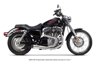 2-1 Comp-S Brushed Full Exhaust CF Cap - For 04-13 Harley Sportster