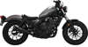 Black Upsweep Slip On Exhaust - For 17-22 Honda Rebel 300 & 500