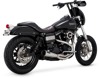 2-1 Upsweep Brushed Stainless Full Exhaust - For 91-17 Harley FXD