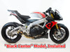 Black Center GP Slip On Exhaust - for 17-18 Aprilia RSV4 RR/RF & Tuono