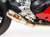 Black Center Stainless Steel GP Slip On Exhaust - For 17-20 Ducati SuperSport