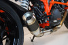 Black Center GP Slip On Exhaust - for 14-16 KTM 1290 Super Duke R