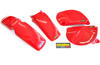 "Fighting" Red Front & Rear Fenders & Side Panels - For 77-82 Honda XR75/XR80