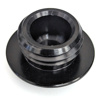 Black Billet Oil Filler Plug w/ Safety Wire Holes - M20 x 2.5 Threads w/ 28mm Head - 14mm Hex