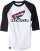 Men's Honda Vintage Baseball Tee - Honda Vint Bb Tee Whtblk Md