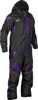 FLY RACING Cobalt Shell Monosuit Black/Purple XL - Weatherproof monosuit for snow riding.