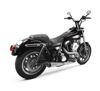 2-1 Comp-S Brushed Full Exhaust CF Cap - For 87-99 HD FXR Dyna